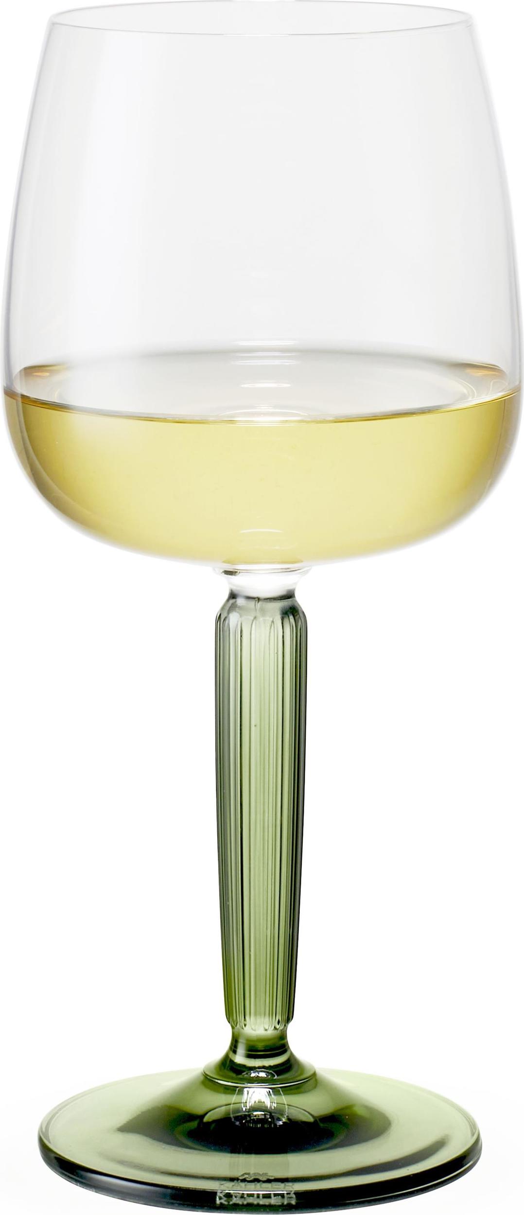 Kieliszki do wina białego Hammershøi 350 ml zielone 2 szt.