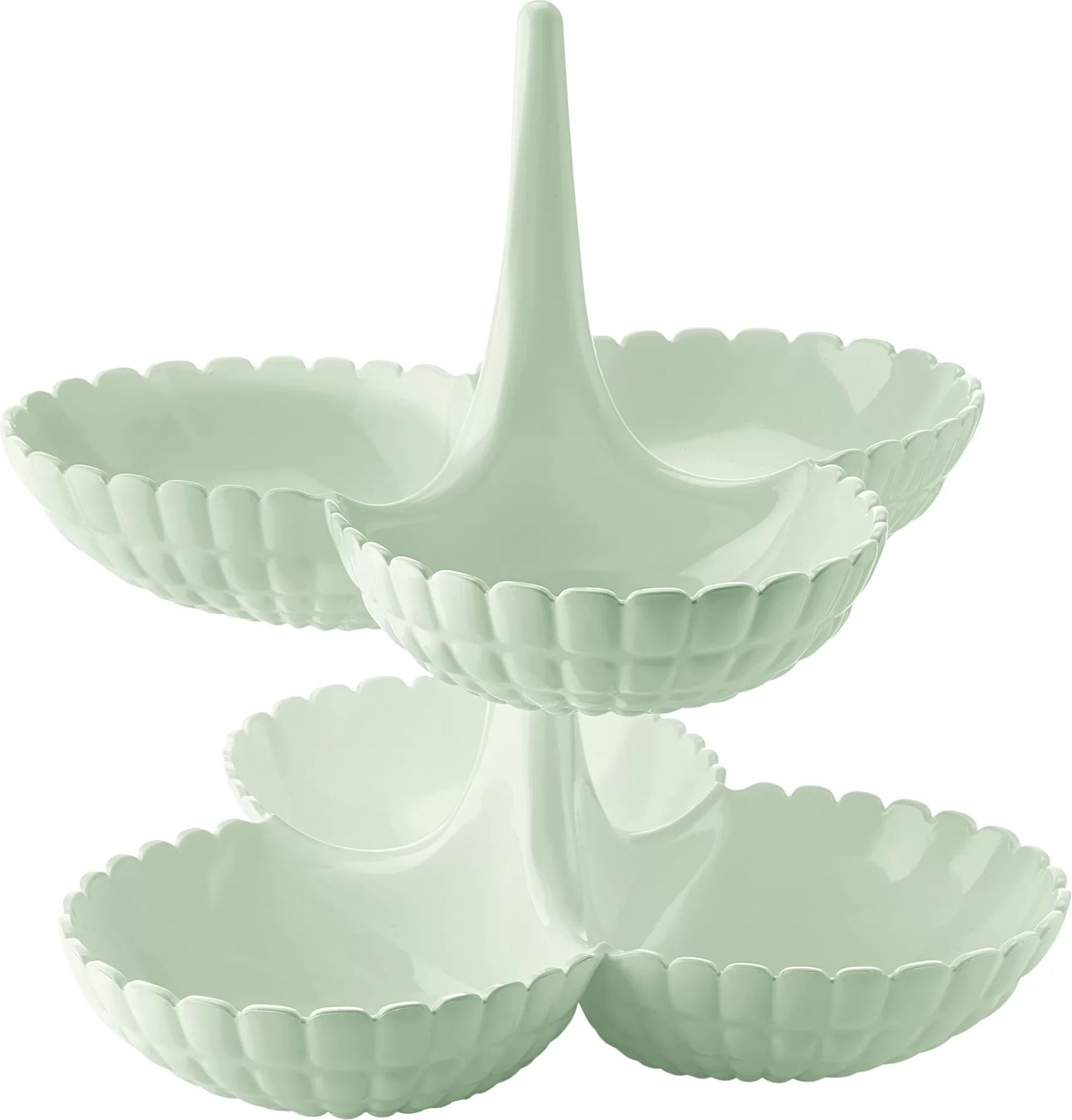 Etażerka na przekąski Tiffany pistacjowa