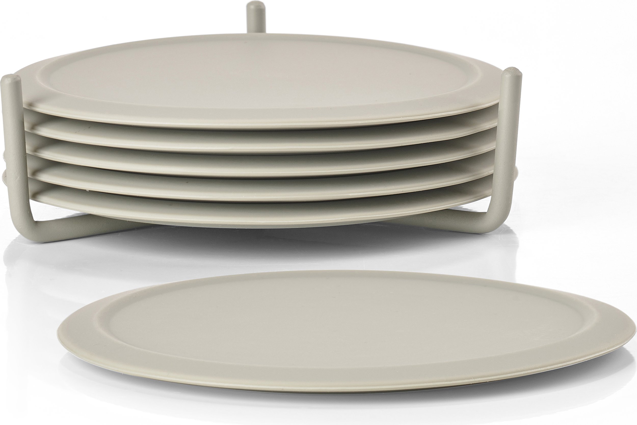 Podstawki pod szklanki Singles piaskowe 6 szt.