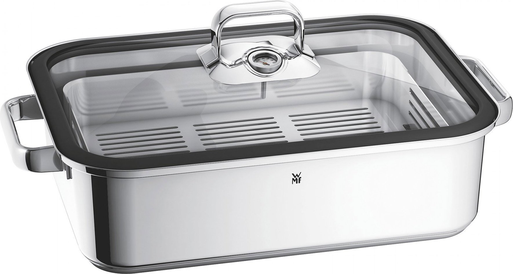 Brytfanna z wkładem do gotowania na parze Vitalis 6,5 l z pokrywą z silikonem