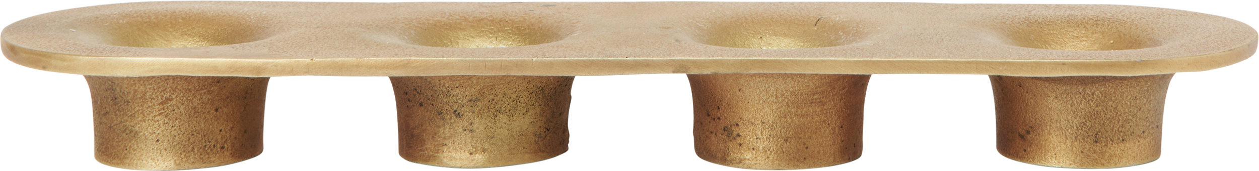 Świecznik Soothe 4 mosiądz