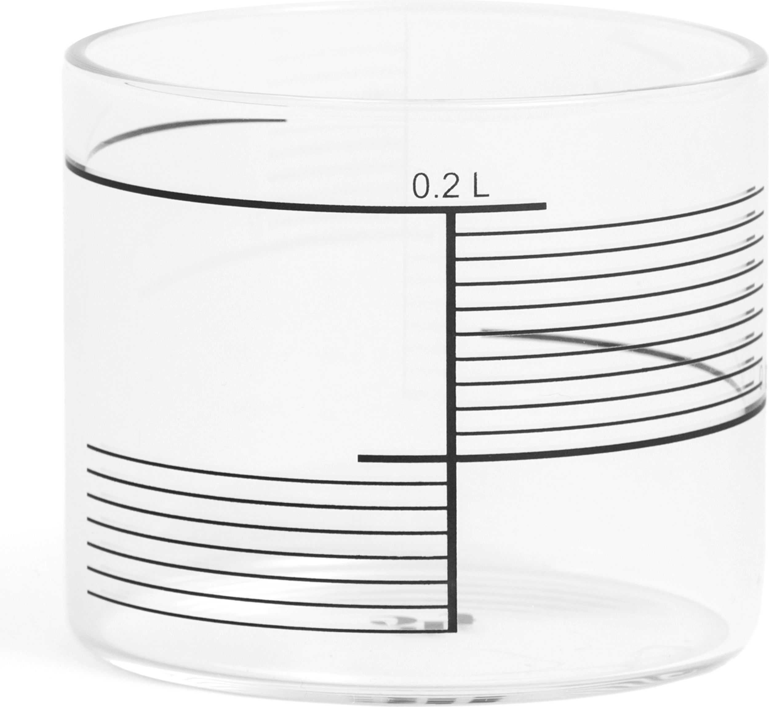 Szklanki 0,2 l w komplecie 4 szt. tre Square Stripes