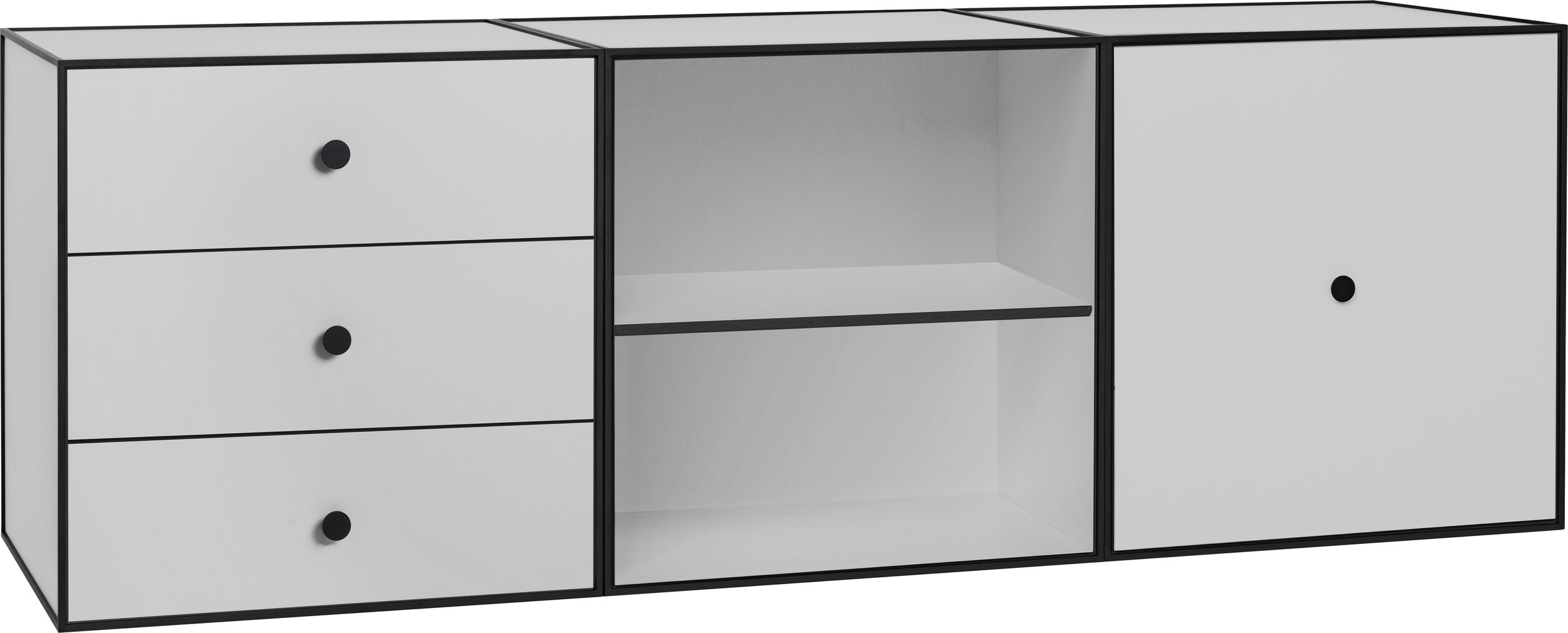 Szafka ścienna Frame 49 Trio jasnoszara