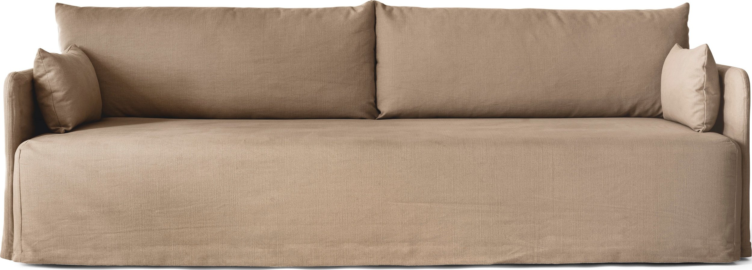 Sofa trzyosobowa Offset Cotlin ciemnobeżowa z pokrowcem