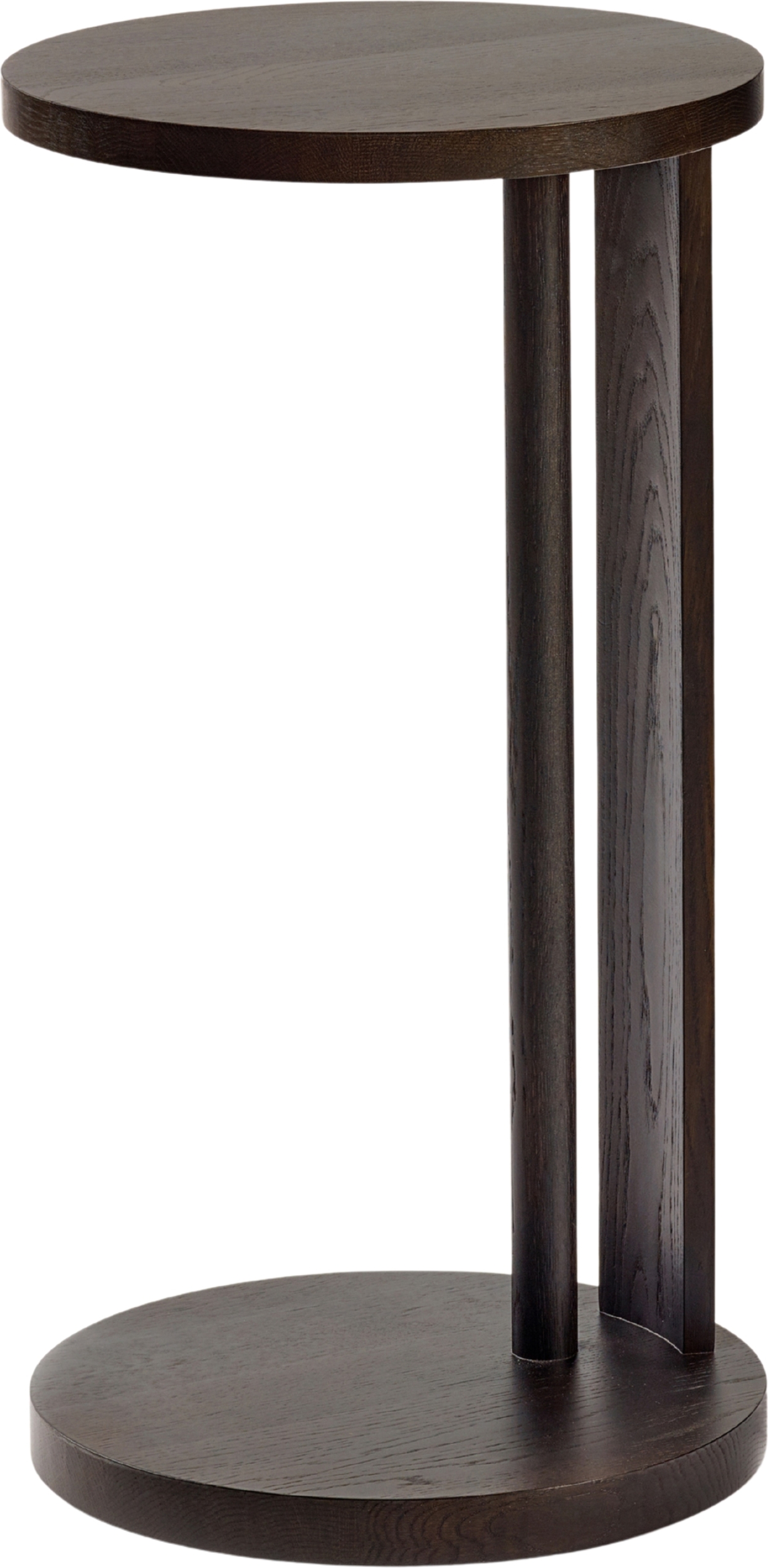 Stolik boczny Aura 72 cm brązowy drewno dębowe