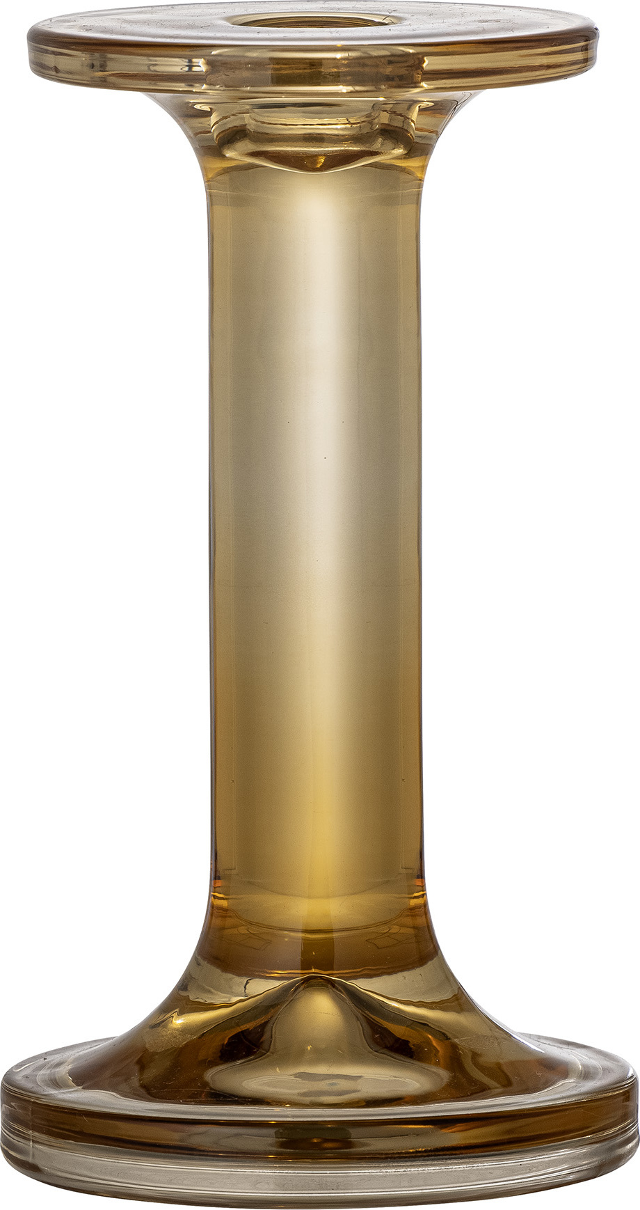 Świecznik na klasyczną świecę Jamey 16 cm szklany