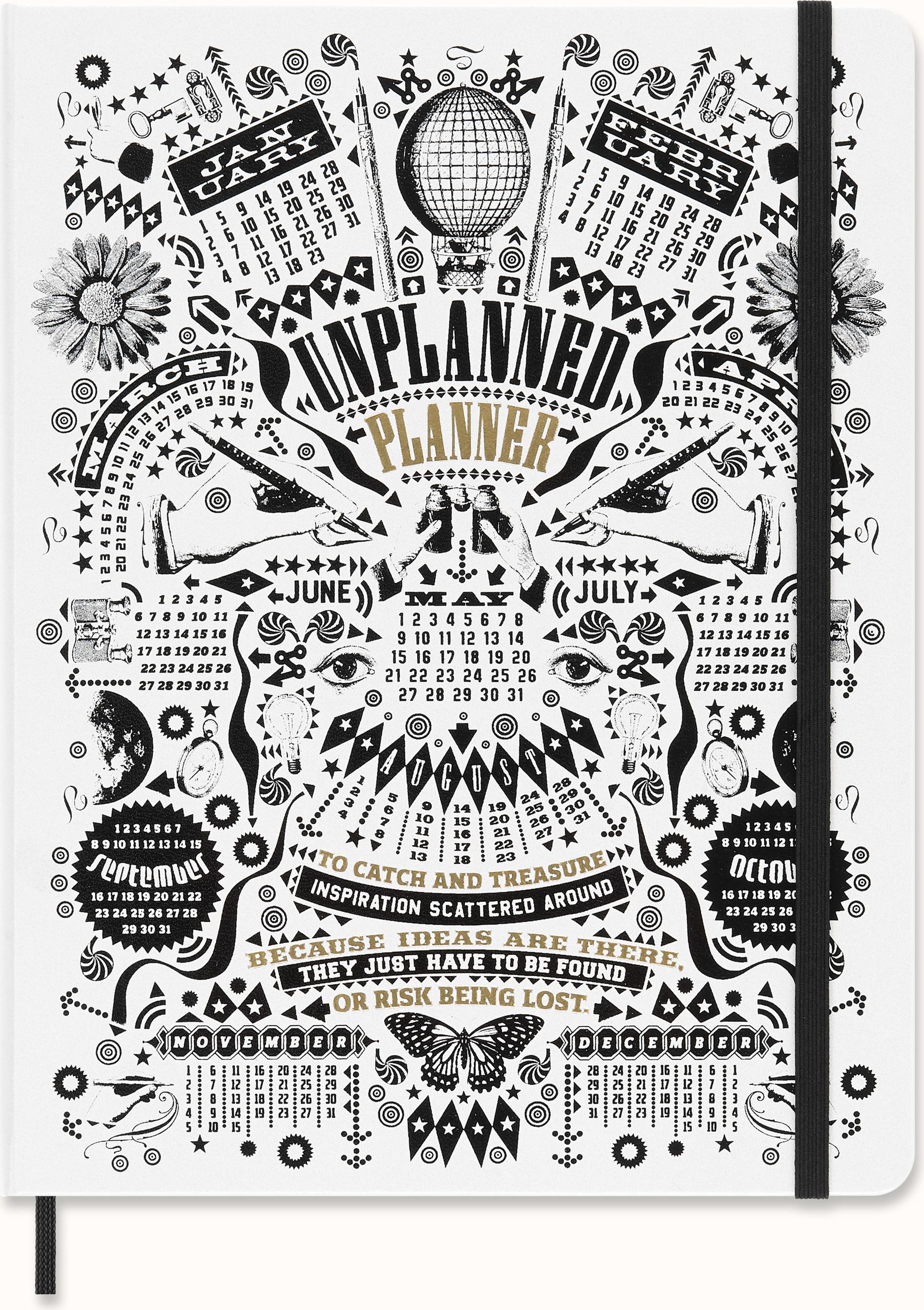 Planer Moleskine Lorenzo Petrantoni XL twarda w pudełku prezentowym