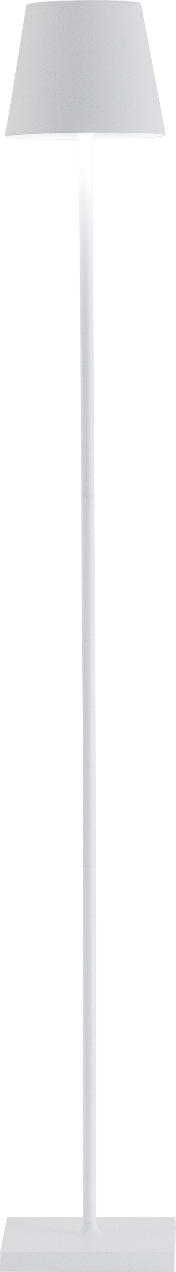 Lampa stojąca Poldina biała z regulowaną wysokością