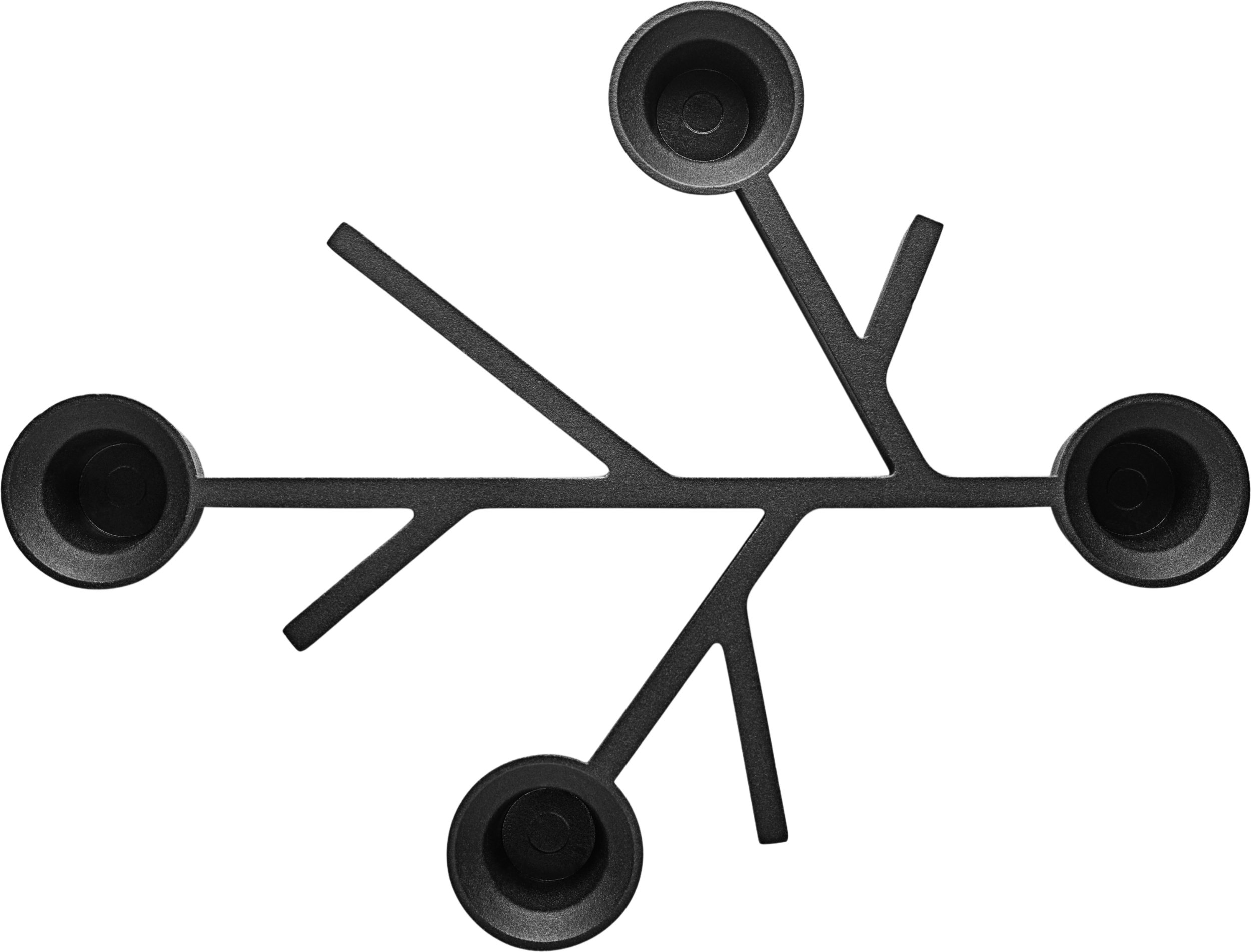 Świecznik Twig 23 cm czarny