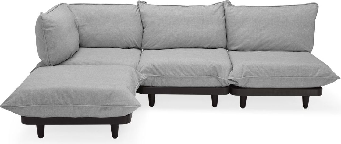 Narożnik lewostronny Paletti szary 4 el.