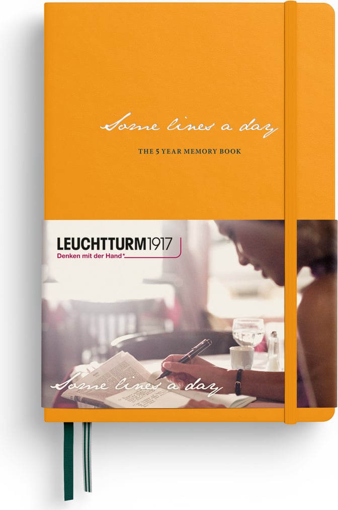 Pamiętnik pięcioletni Some Lines A Day A5 pomarańczowy