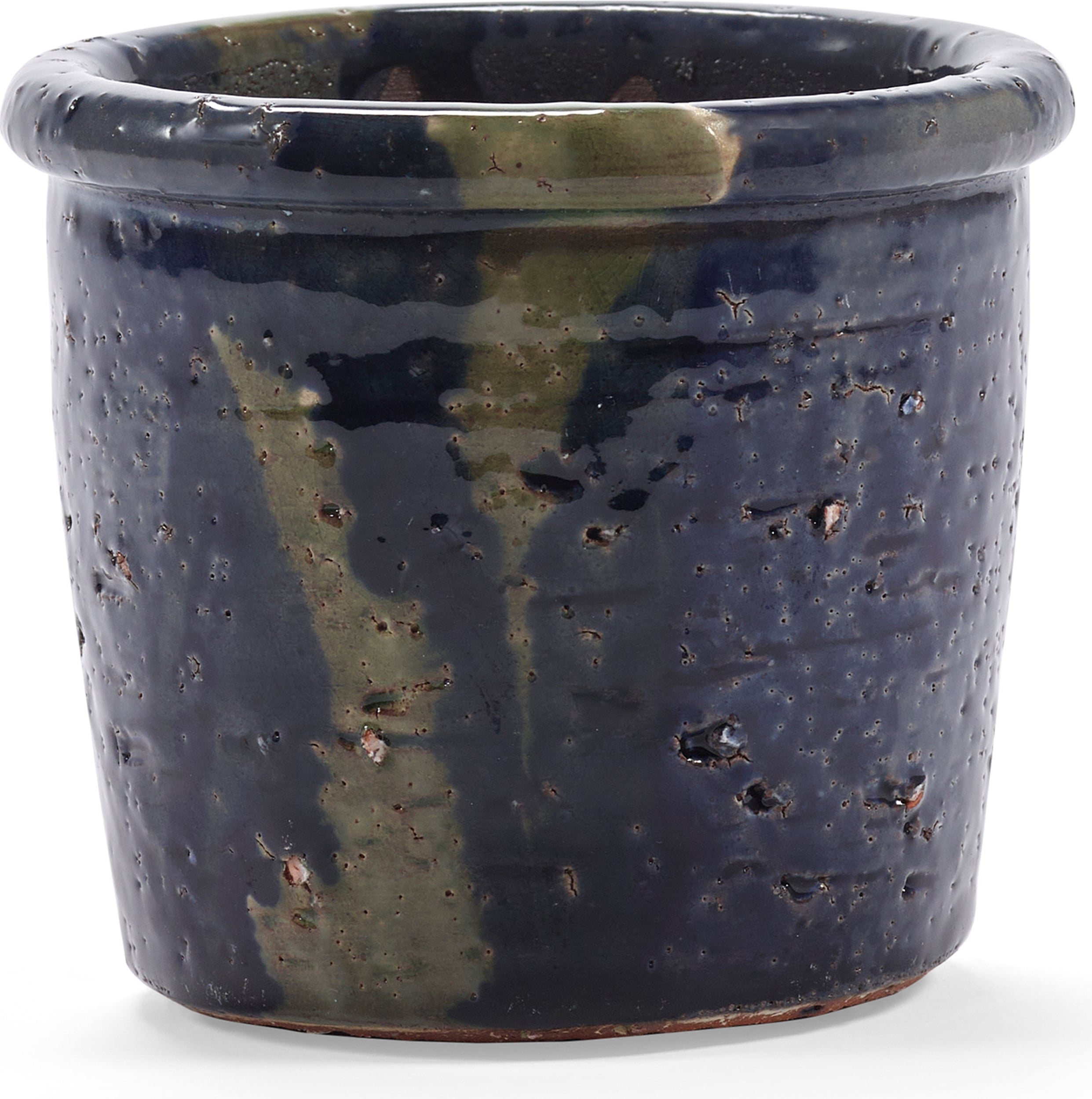 Doniczka Glazed Shades 11 cm niebiesko-zielona