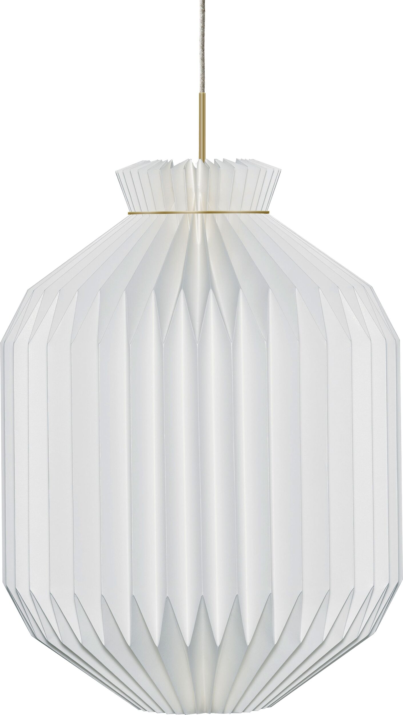 Lampa wisząca Classic 105 Anniversary XXL biała ze złotym mocowaniem