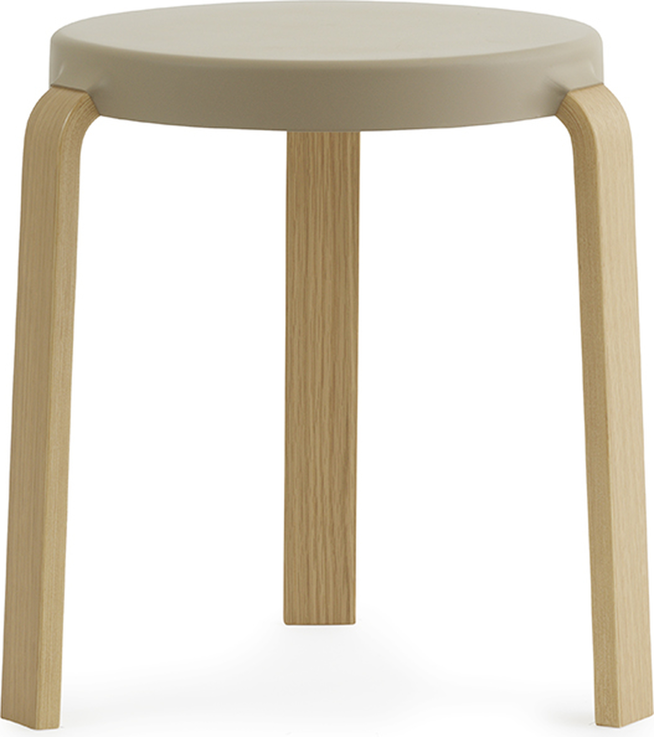 Stołek Tap piaskowy z nogami dąb