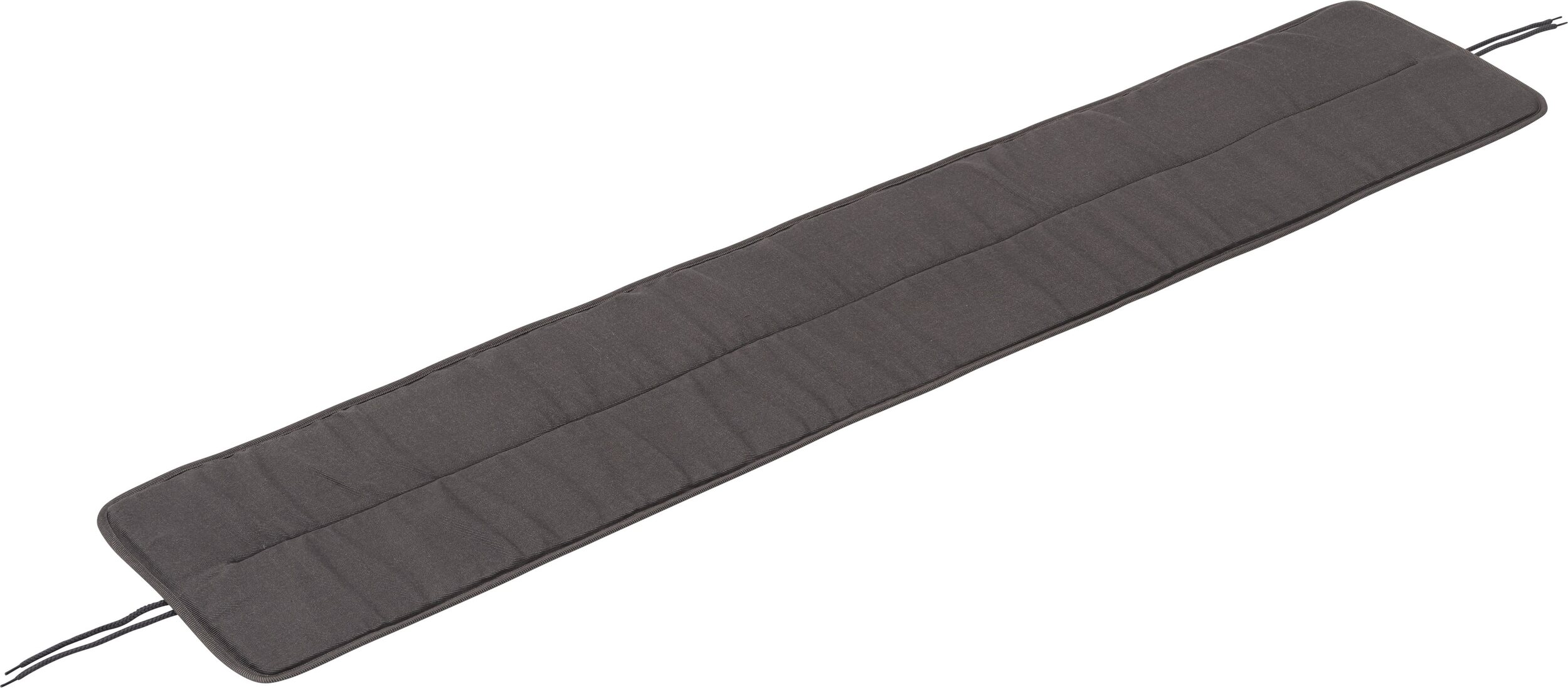 Poduszka na ławkę ogrodową Linear 170 cm ciemnoszara