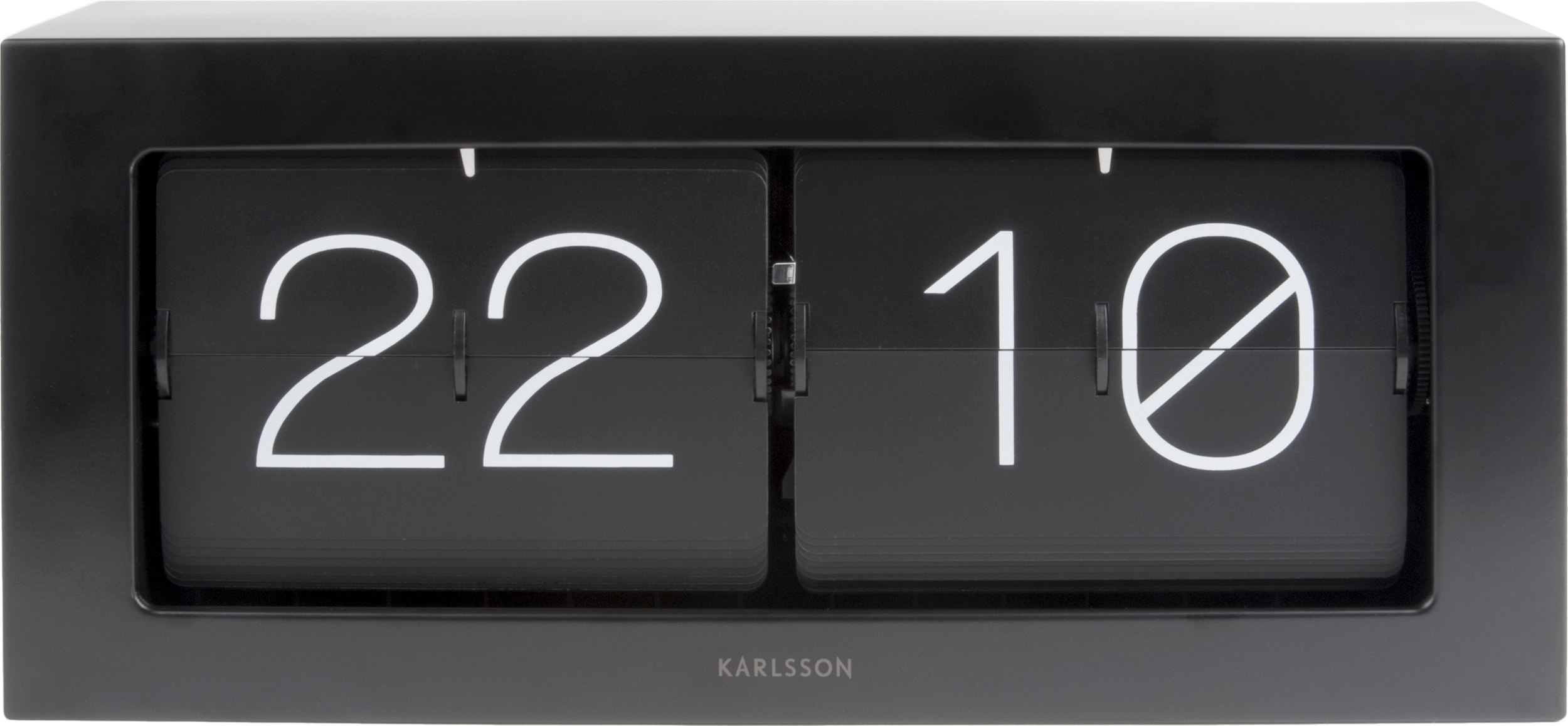 Zegar Boxed Flip XL czarny mat