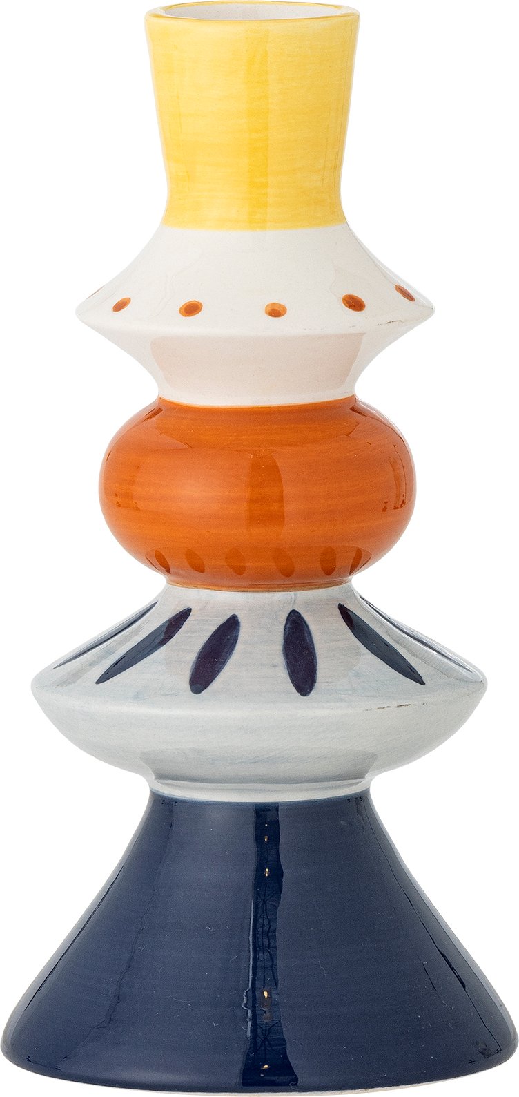 Wazon Kairi 21 cm niebiesko-pomarańczowy