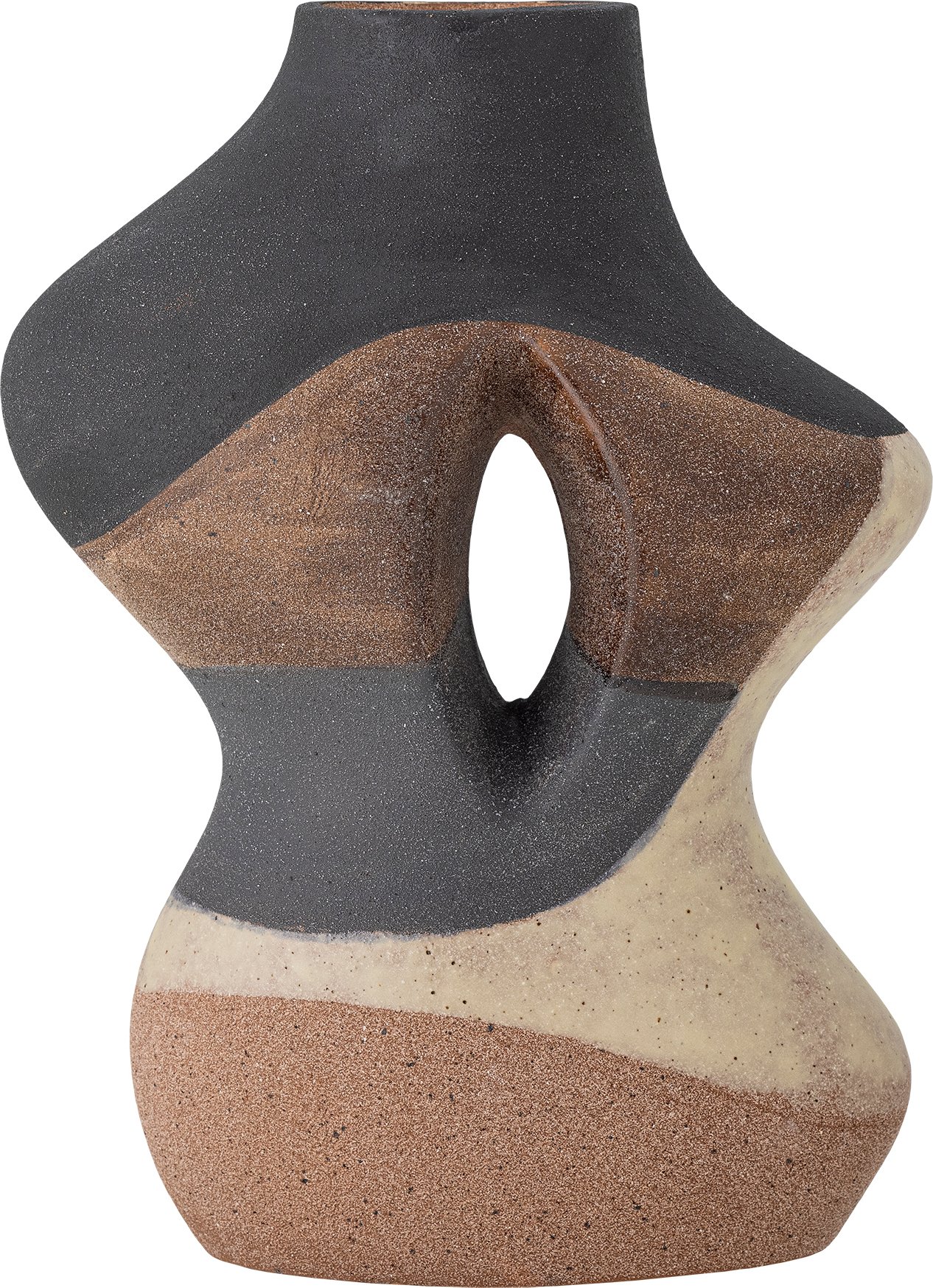 Wazon dekoracyjny Vica 27 cm brązowy