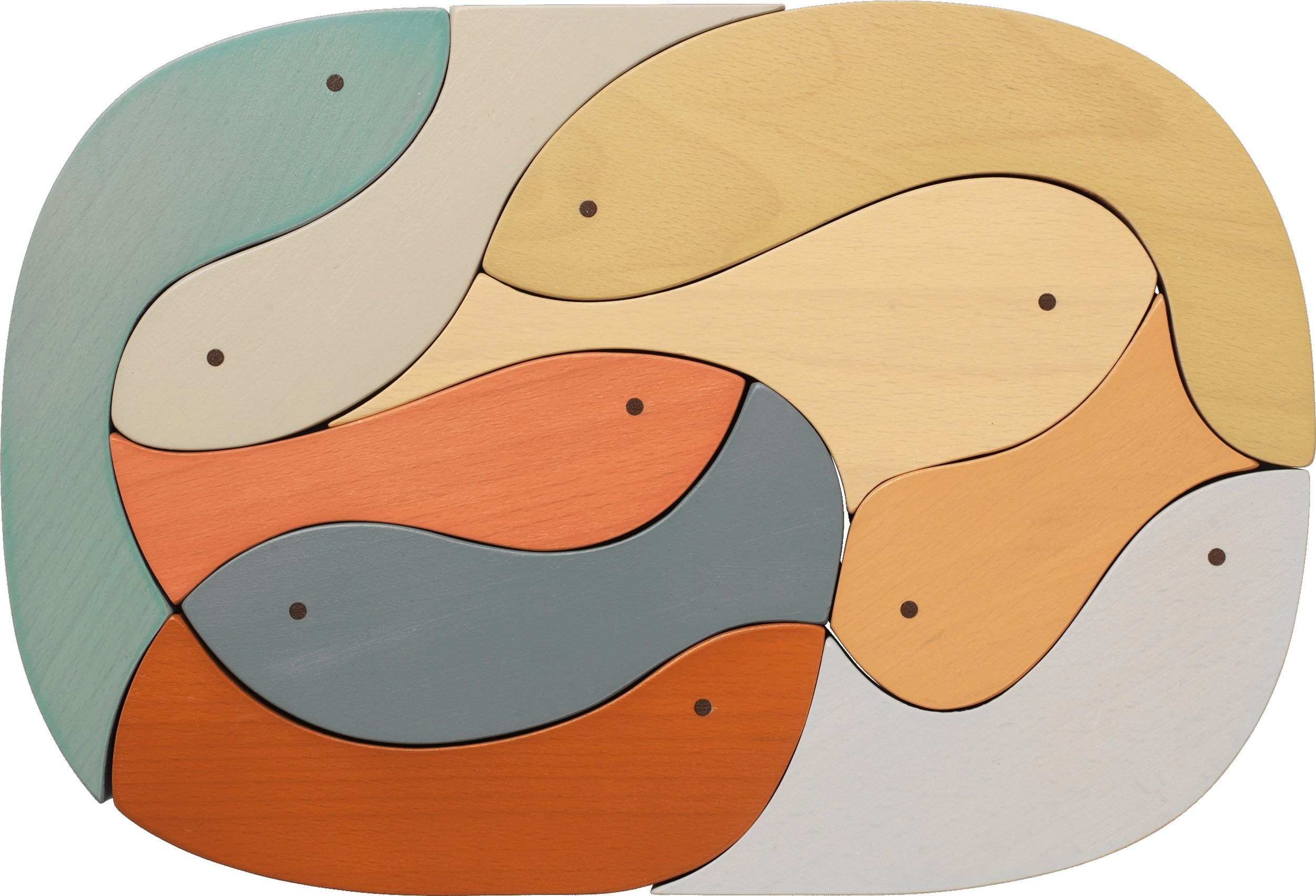 Puzzle drewniane Shoal ryby