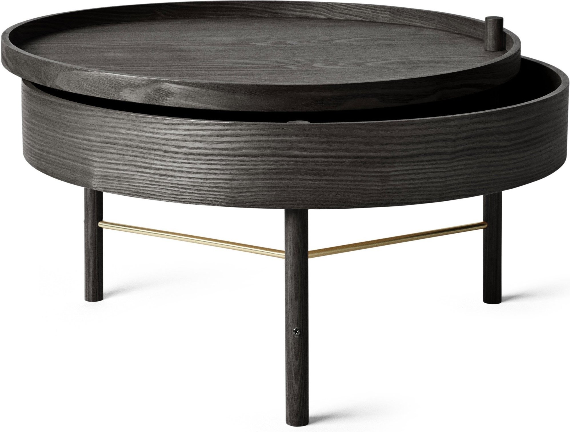 Stolik kawowy Turning Table ciemmny jesion