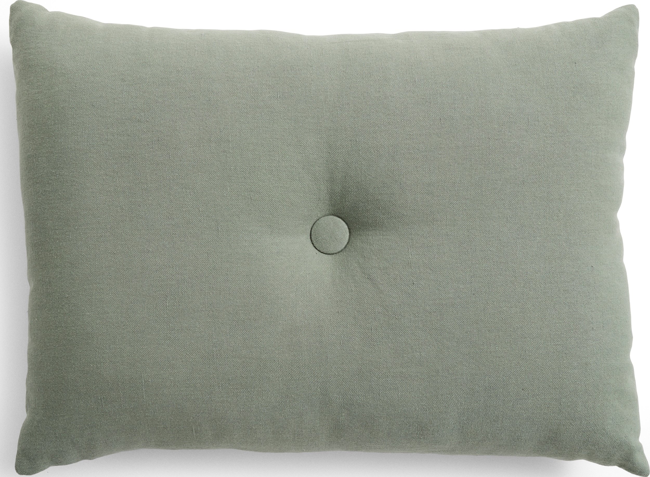 Poduszka dekoracyjna Dot Linen 45 x 60 cm zgaszona zieleń