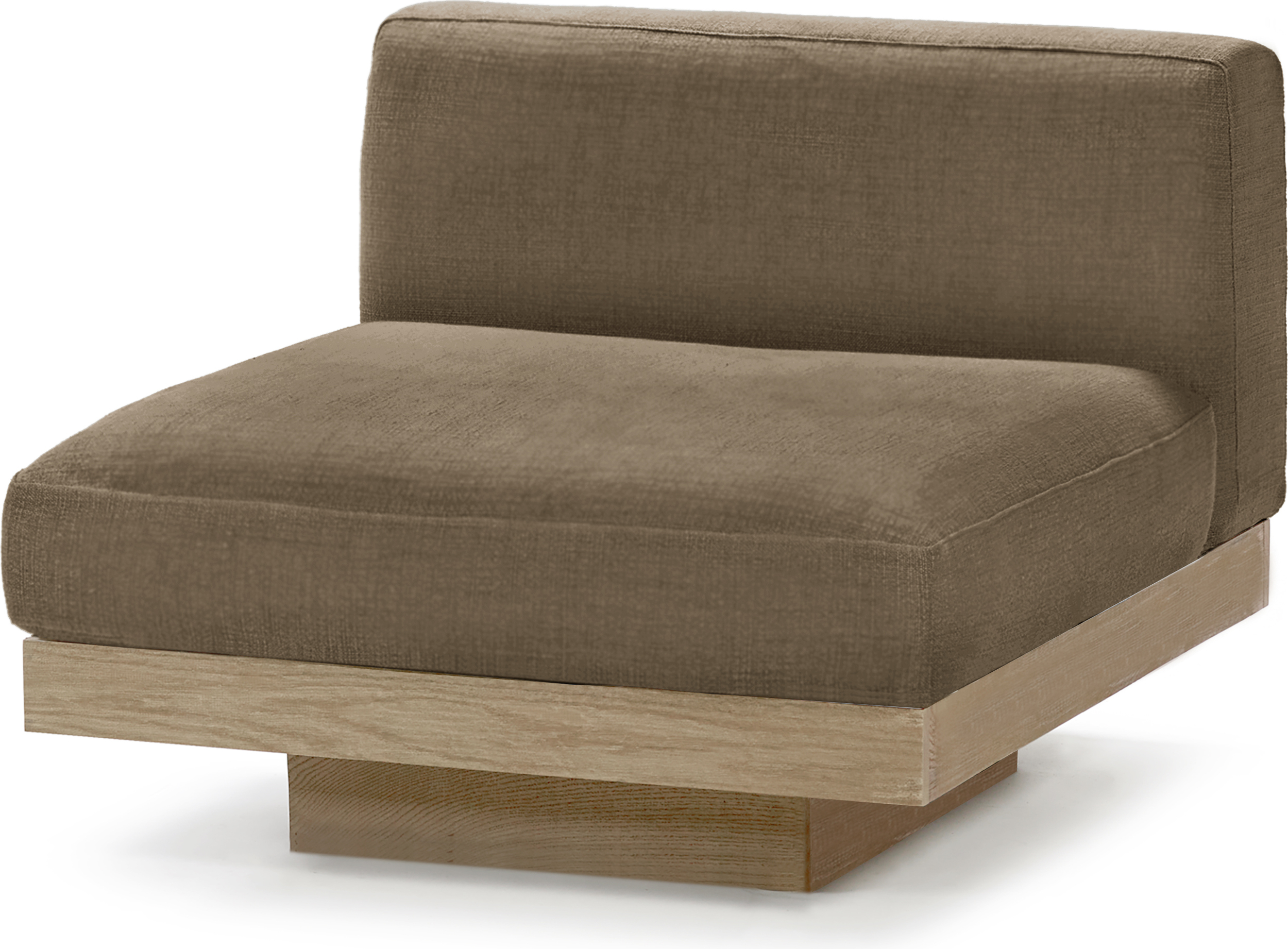 Sofa ogrodowa jednoosobowa Rudolph 93 cm camel