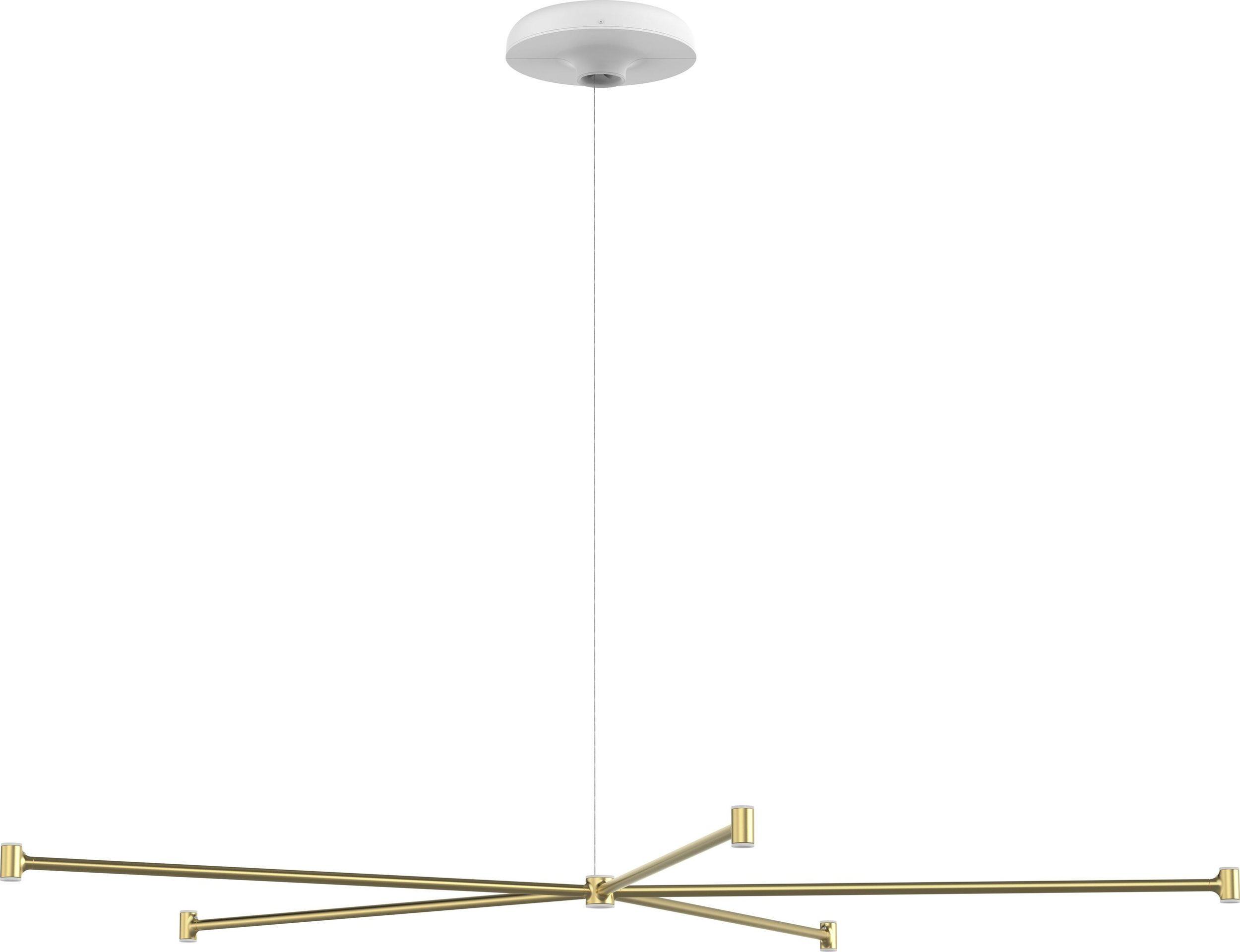 Zawieszenie do lamp Dependant 6 krzyżowe białe mosiądz