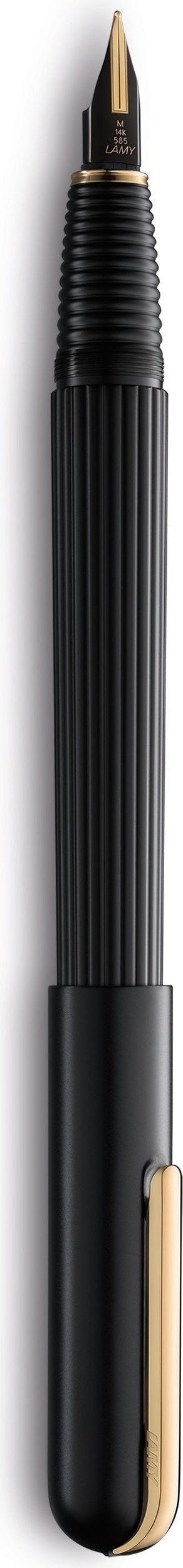 Pióro wieczne Imporium F czarny mat złoty polerowany klips