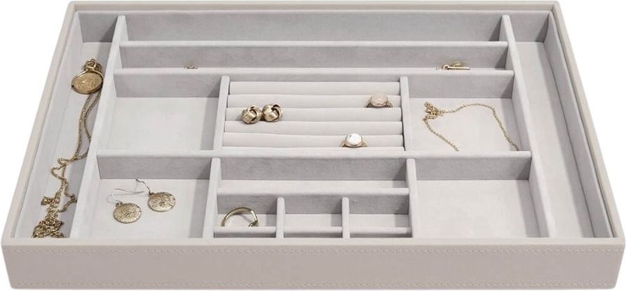 Szkatułka na biżuterię Stackers 16 komorowa supersize taupe