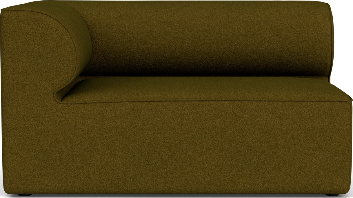 Narożnik lewostronny sofy modułowej Eave 86 x 129 cm ciemnozielony