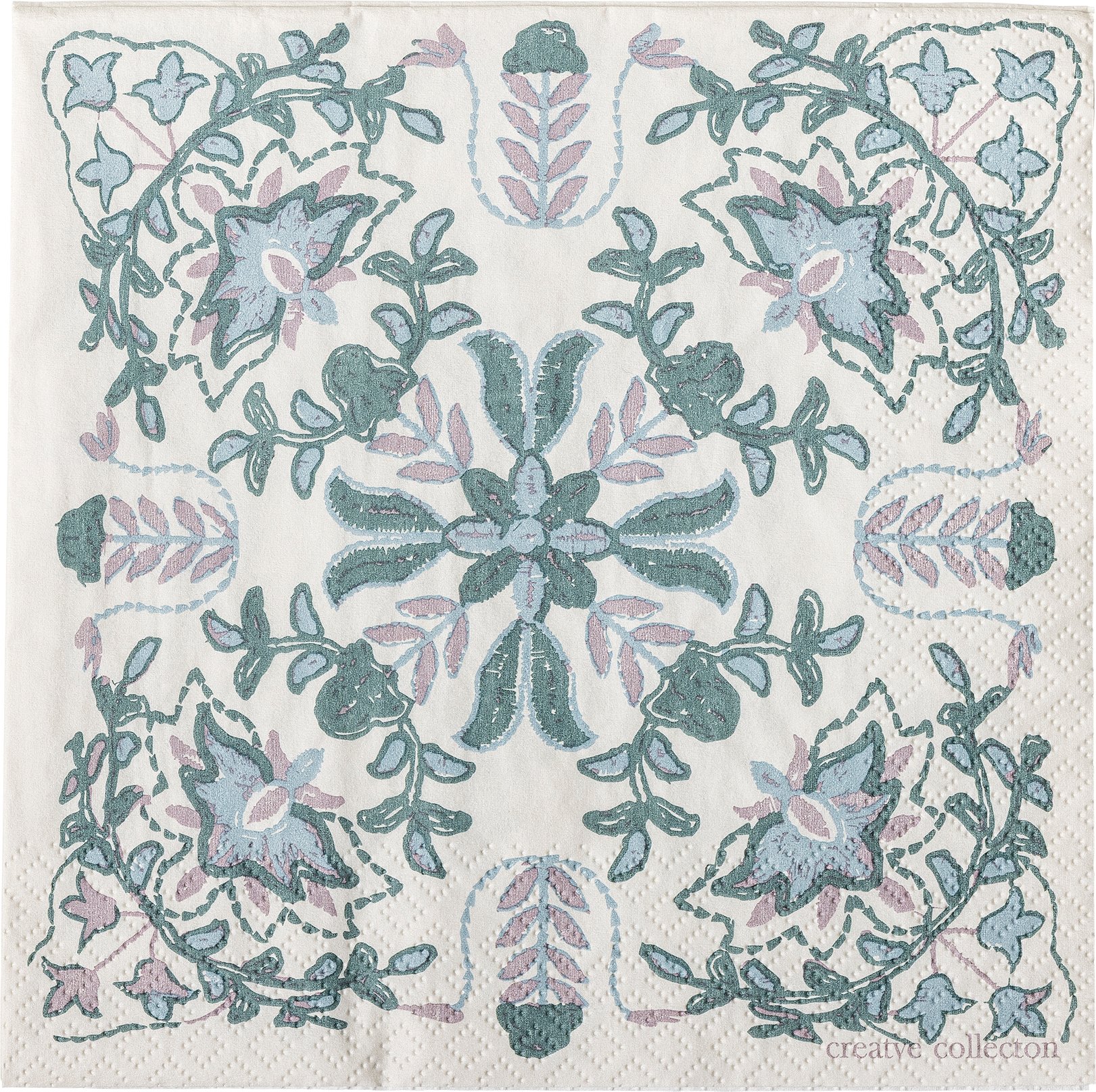 Serwetki papierowe Alvira 33 x 33 cm zielono-niebieskie 20 szt.