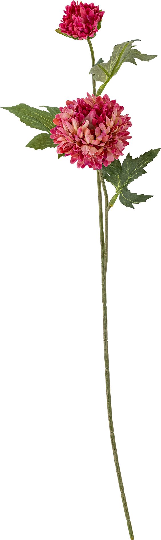 Kwiat sztuczny Bloomingville chryzantema ciemnoróżowa