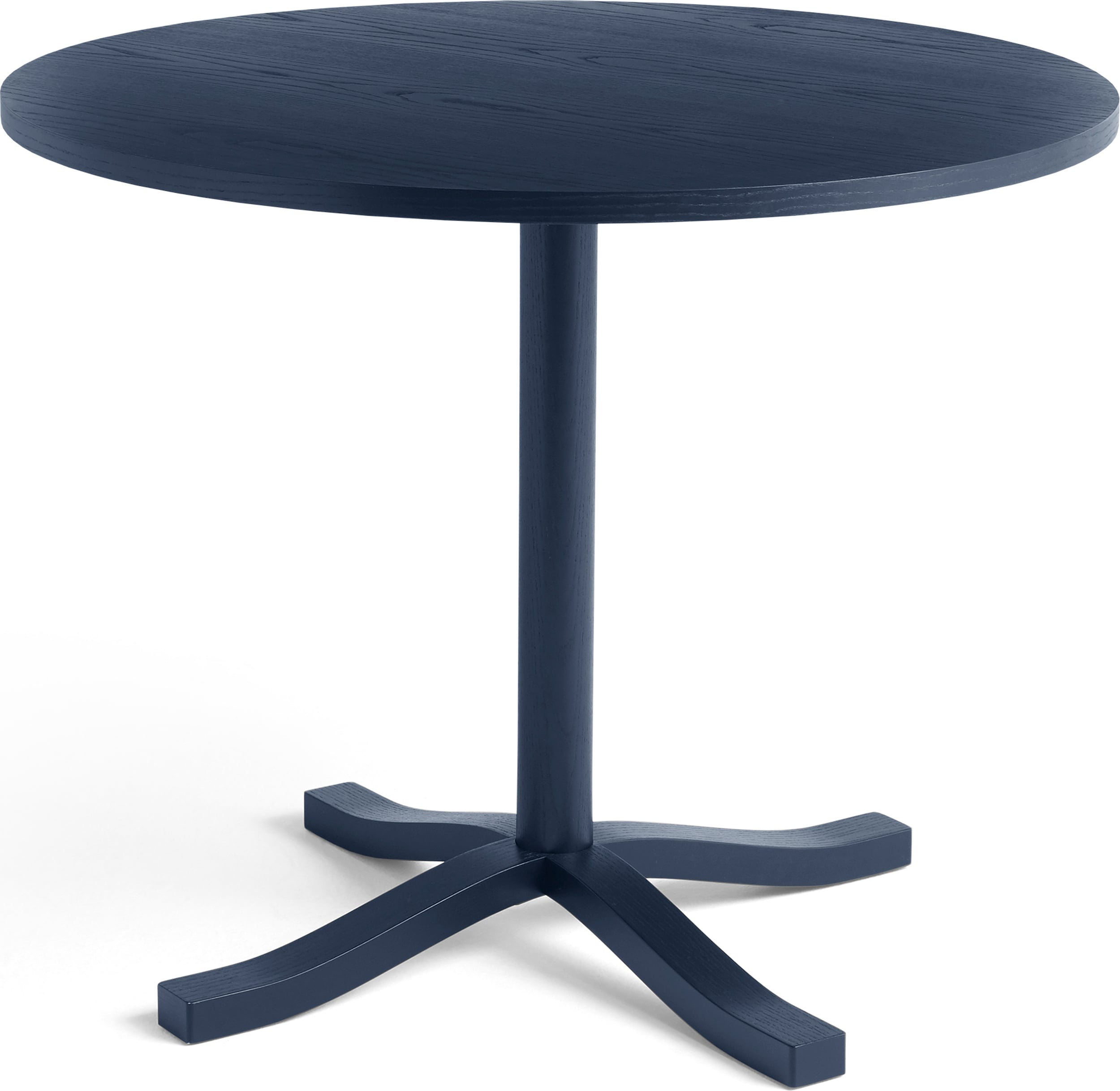 Stół Pastis okrągły 90 x 74 cm niebieski drewno jesionowe