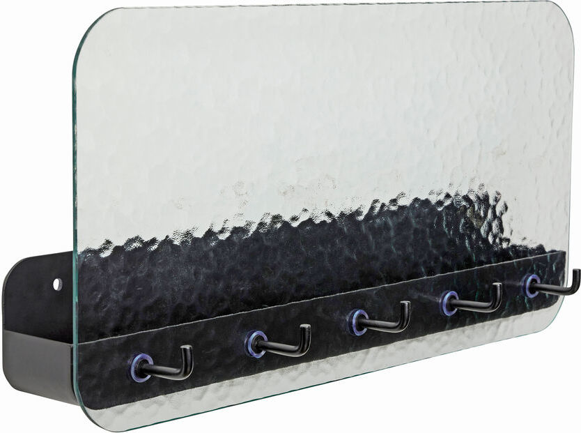 Wieszak listwa z półką Shack 60 cm czarny