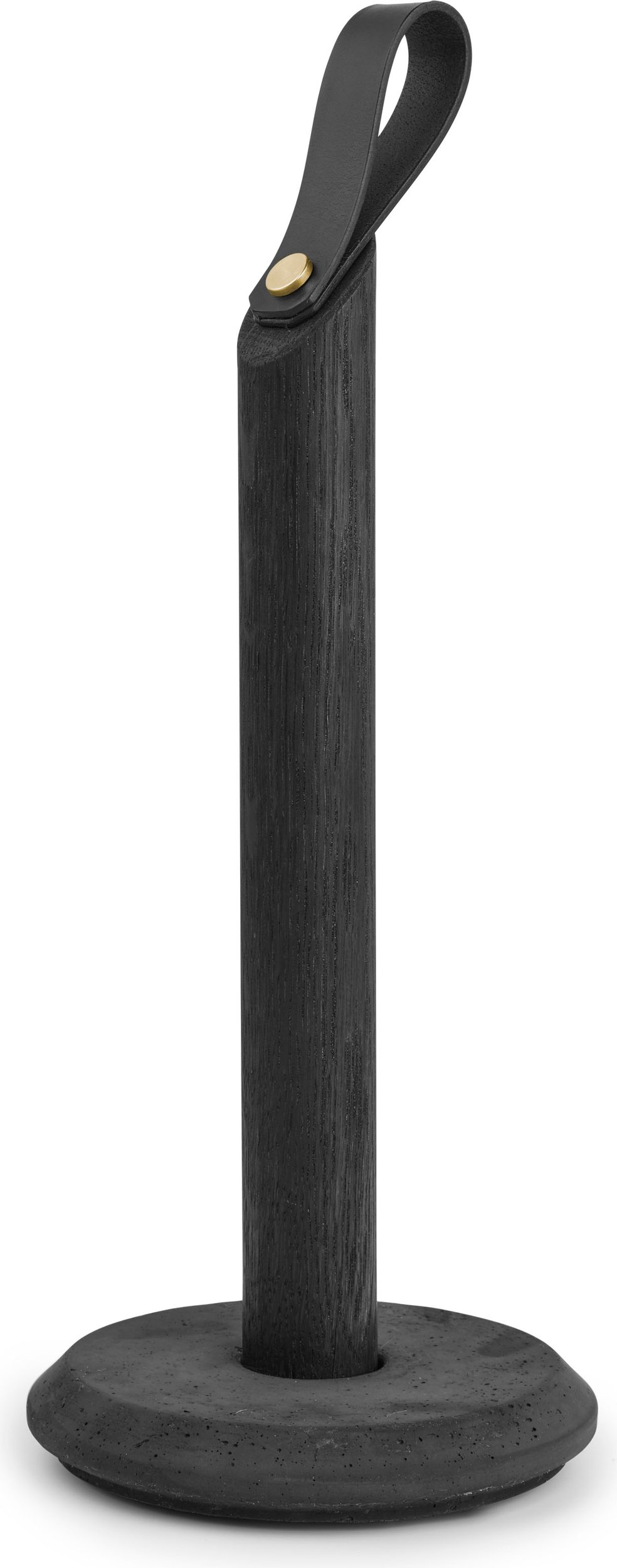 Stojak na ręcznik papierowy Grab 32 cm czarny dąb