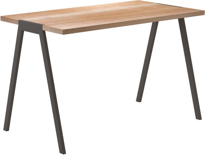 Biurko fjord dębowy blat sepia rama