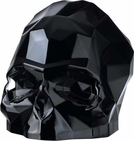 Figurka dekoracyjna Memento Mori czaszka S czarna