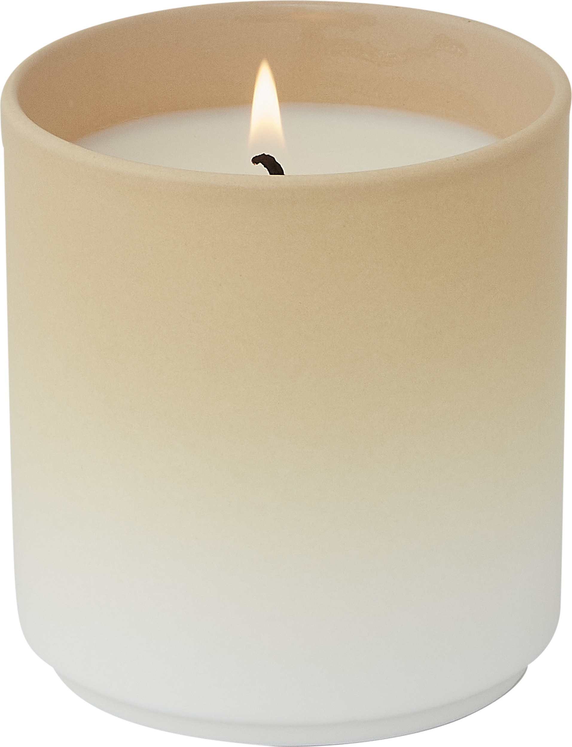 Świeca zapachowa Dip Dye beżowa