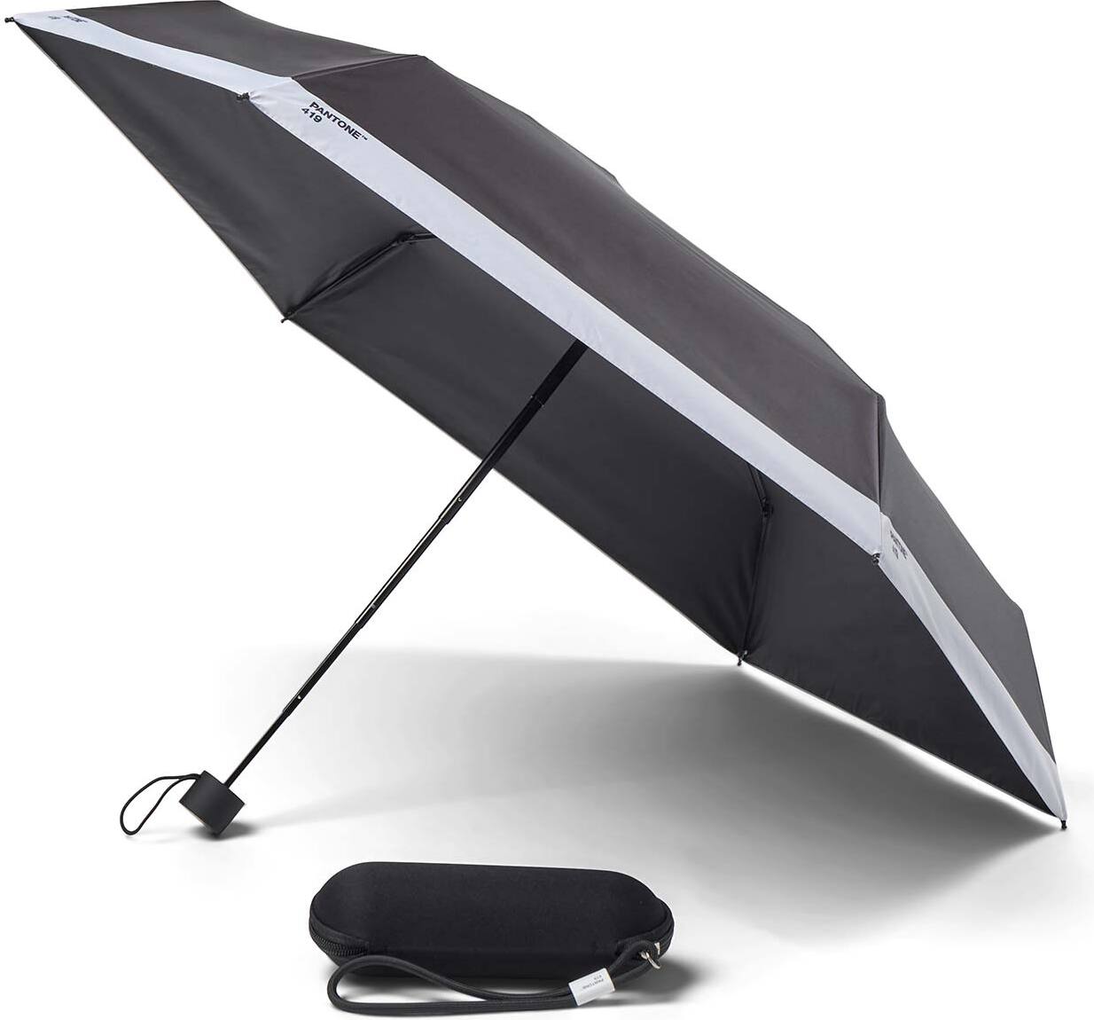 Parasolka Pantone Travel czarna z etui