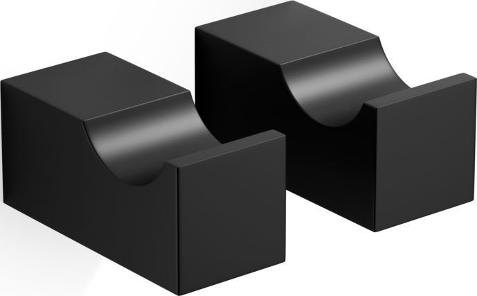 Wieszaki haczyki na ręczniki Corner czarny mat 2 szt.