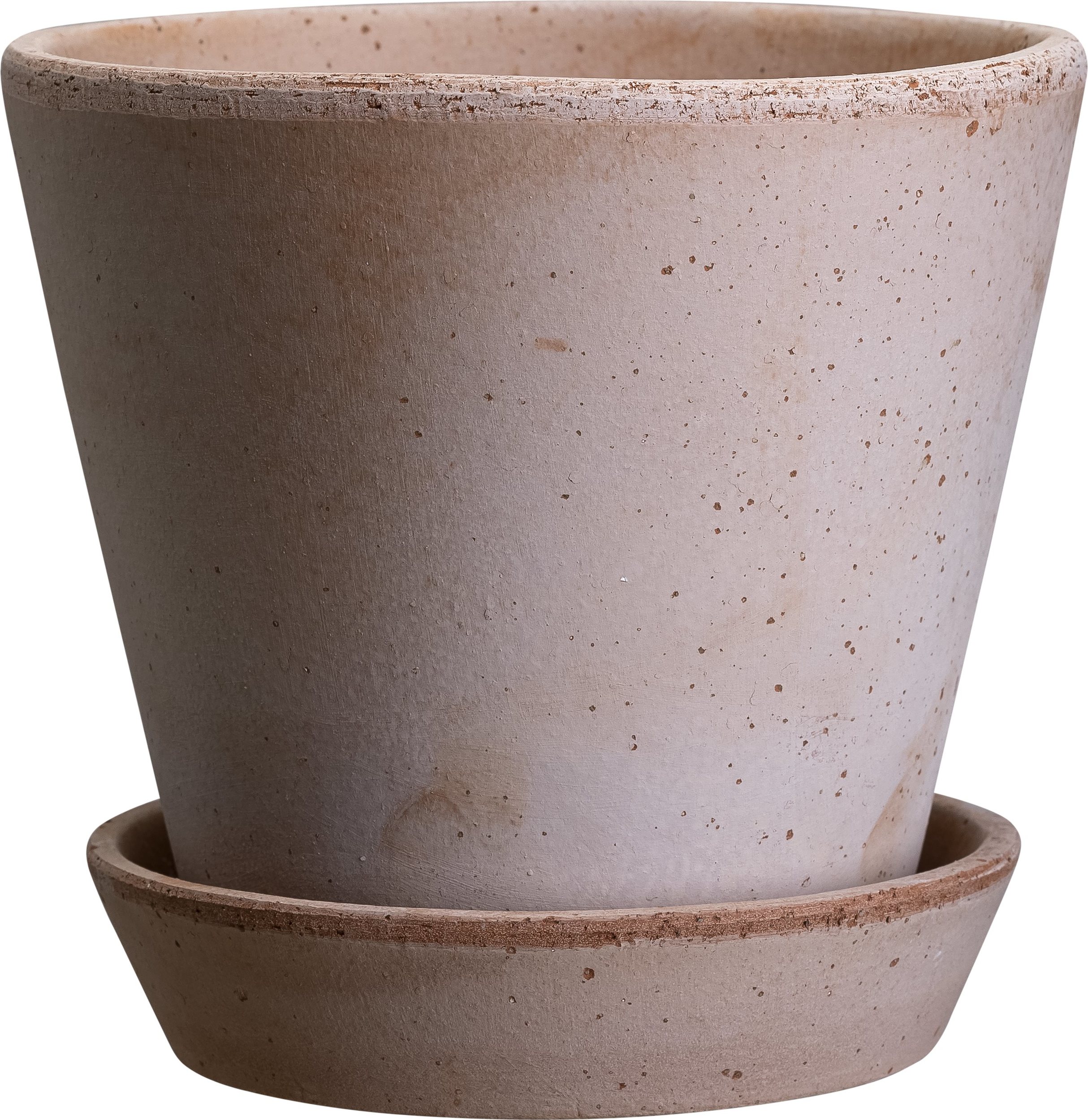 Doniczka Julie 10 cm różowa z podstawką