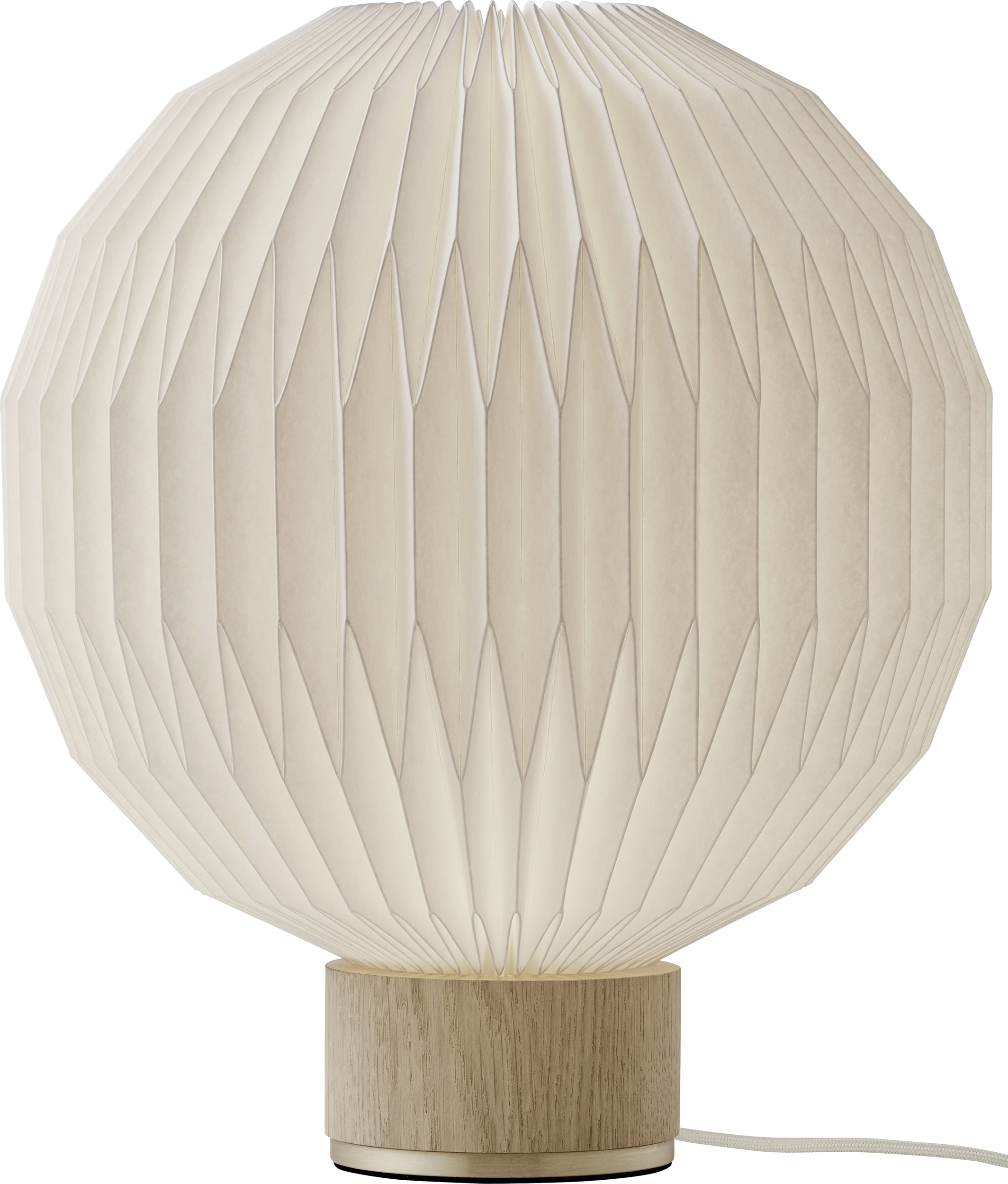 Lampa stołowa Classic 375 S jasny dąb z papierowym kloszem