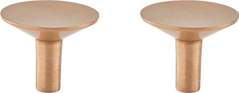 Haczyki ścienne Rina 4,5 cm mosiądz szczotkowany 2 szt.