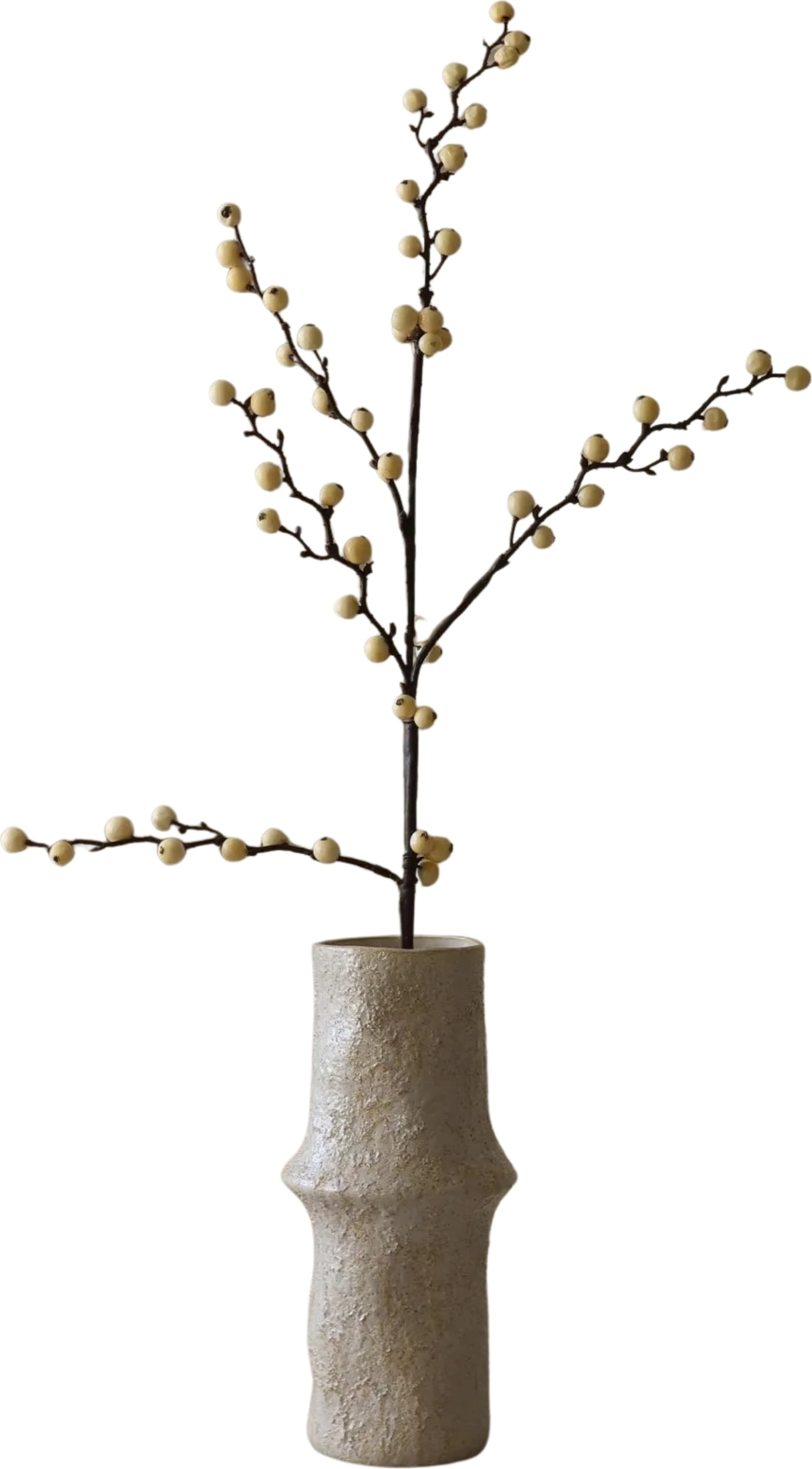 Kwiat sztuczny Botane ostrokrzew 89 cm biały