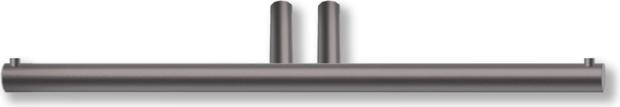 Wieszak na papier toaletowy Mikado ciemny metal mat podwójny z powłoką PVD