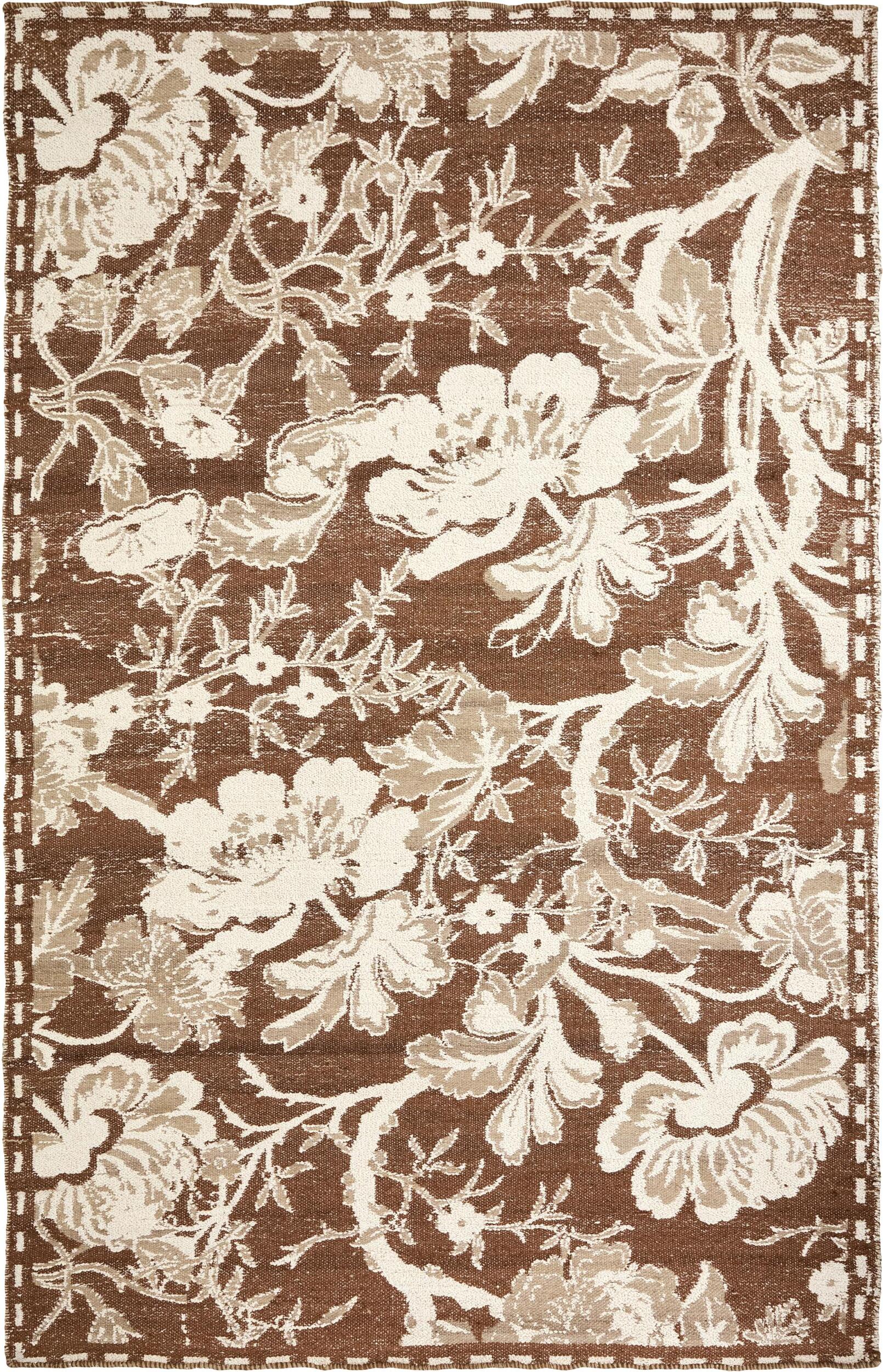 Dywan Bloss 160 x 230 cm brązowy