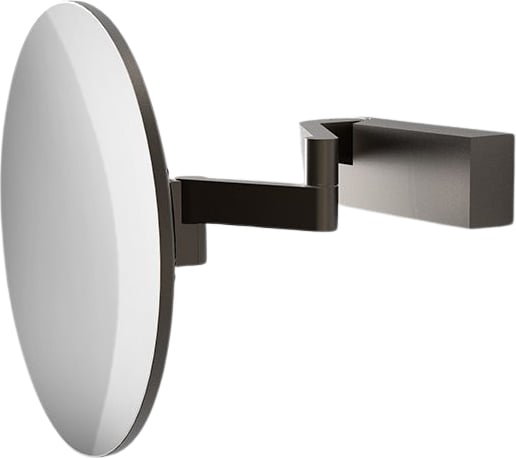 Lusterko kosmetyczne powiększające x5 Vision R Unlit ciemny metal mat ścienne z powłoką PVD