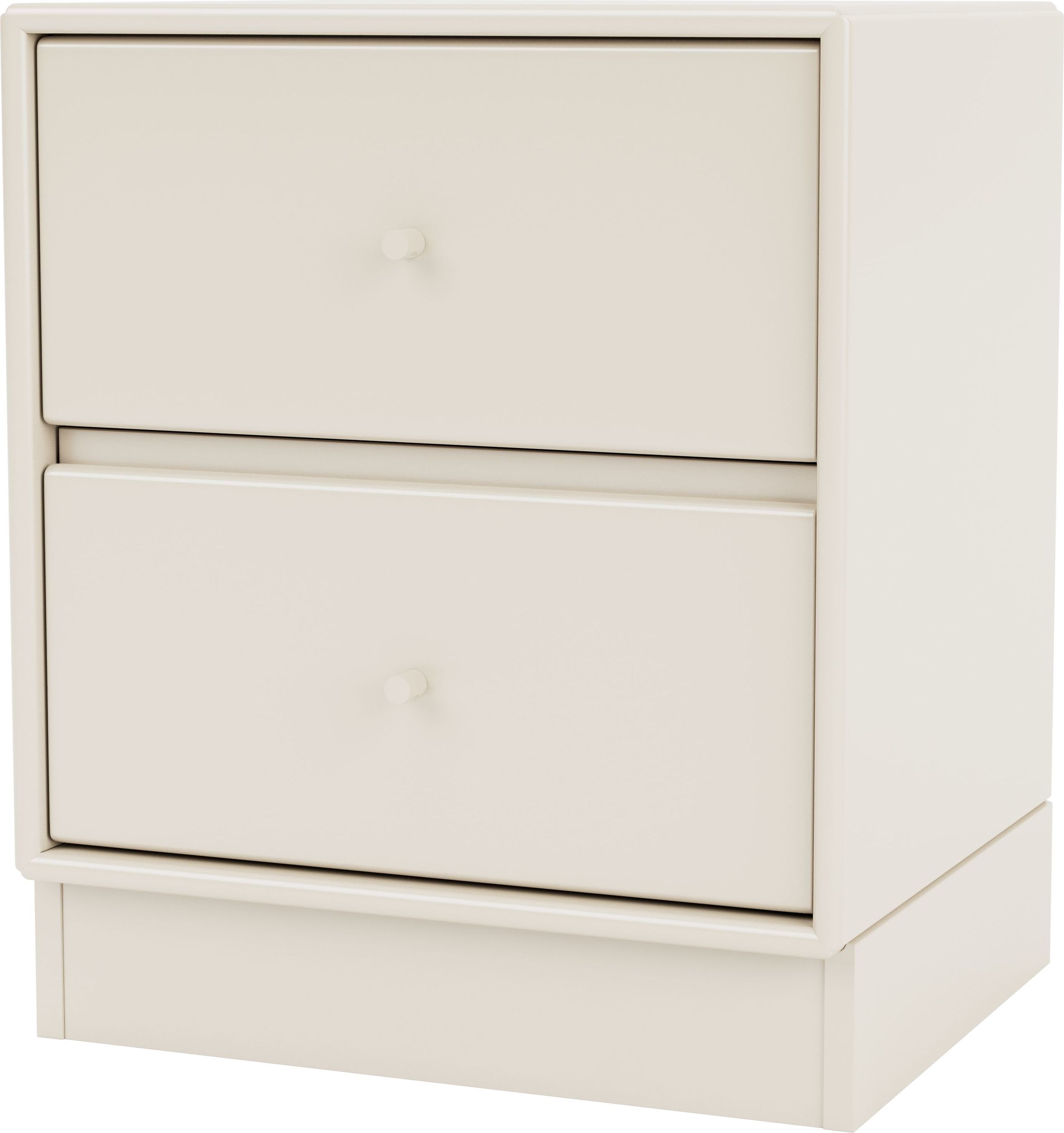 Szafka nocna Drift jasnobeżowa na cokole 7 cm