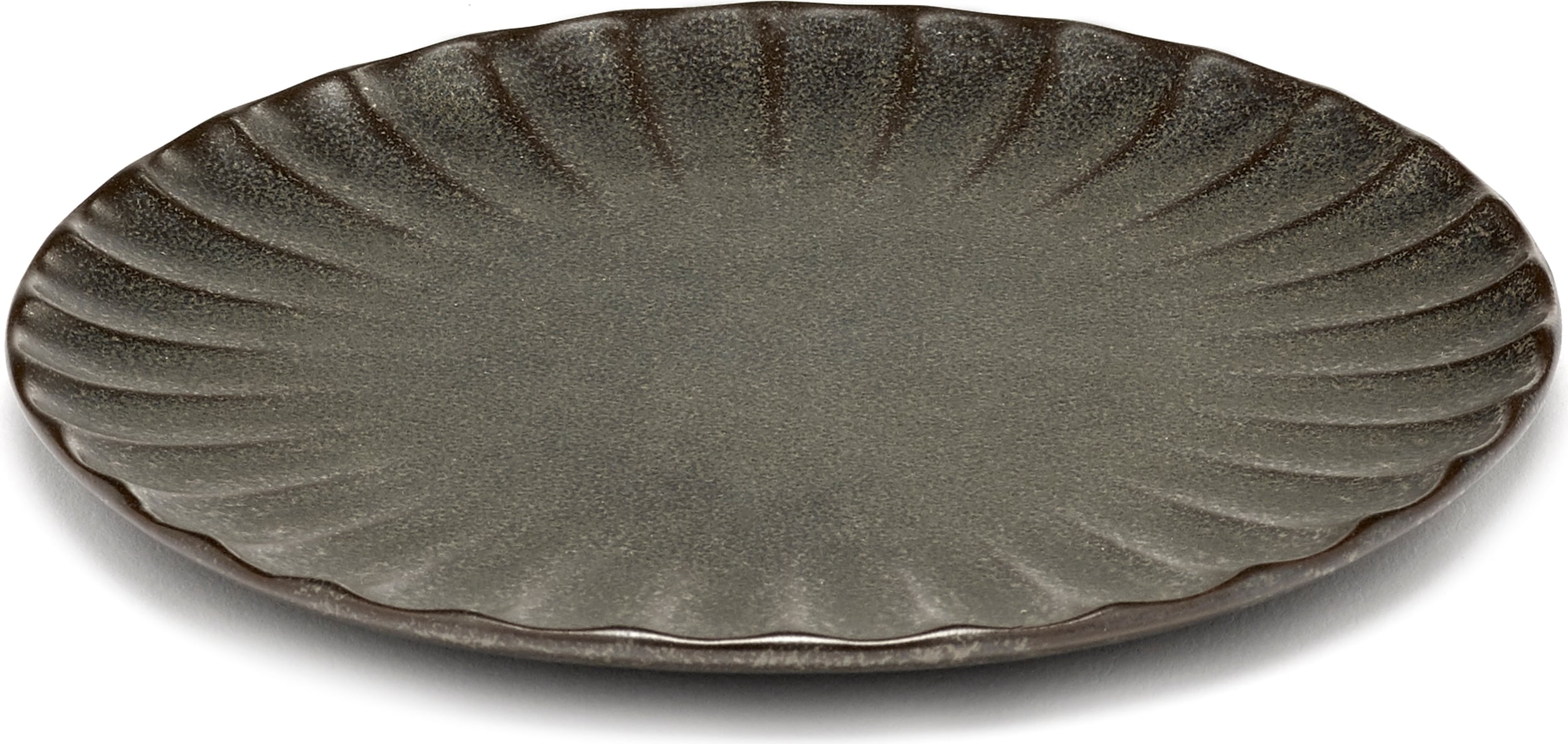 Talerz deserowy Inku 15 cm ciemnozielony