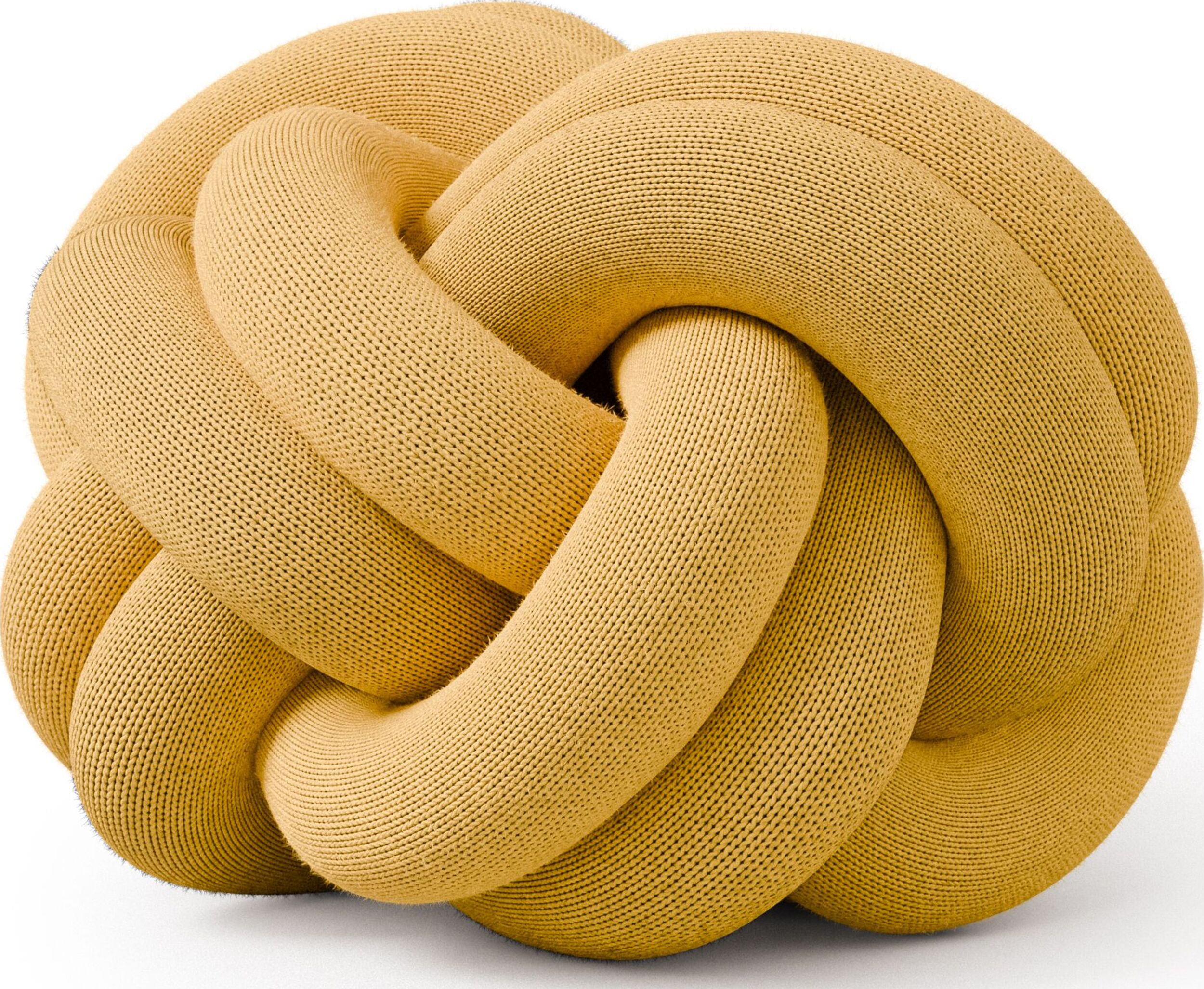 Poduszka dekoracyjna Knot żółta